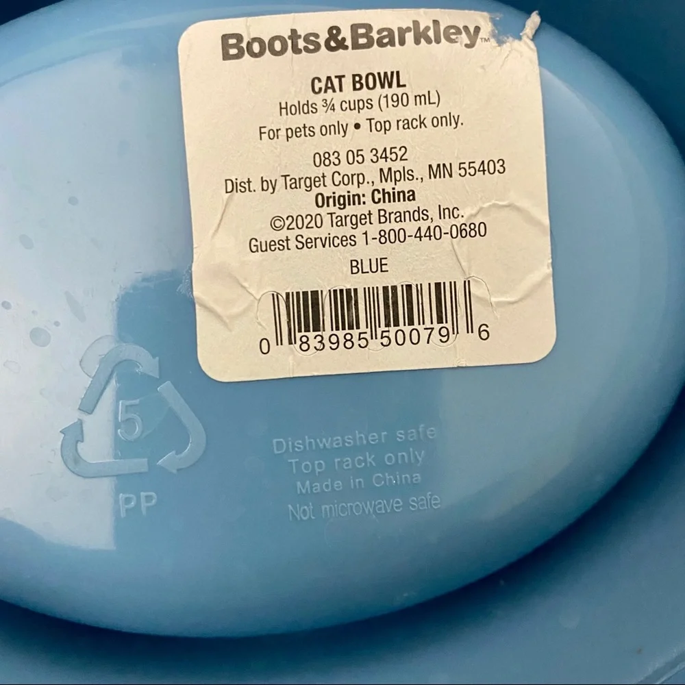 Two pet food + water bowls